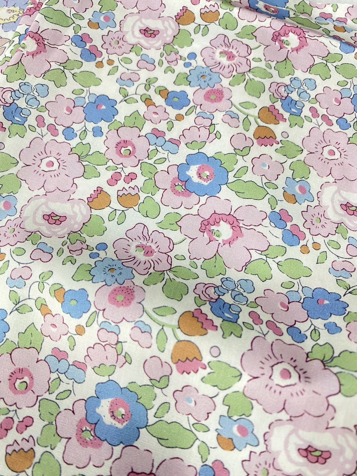 140x50cm Digital Printing Cotton 60s Thin Poplin Little Flower Sewing Fabric, Making Blouse Dress Handmade DIY Cloth