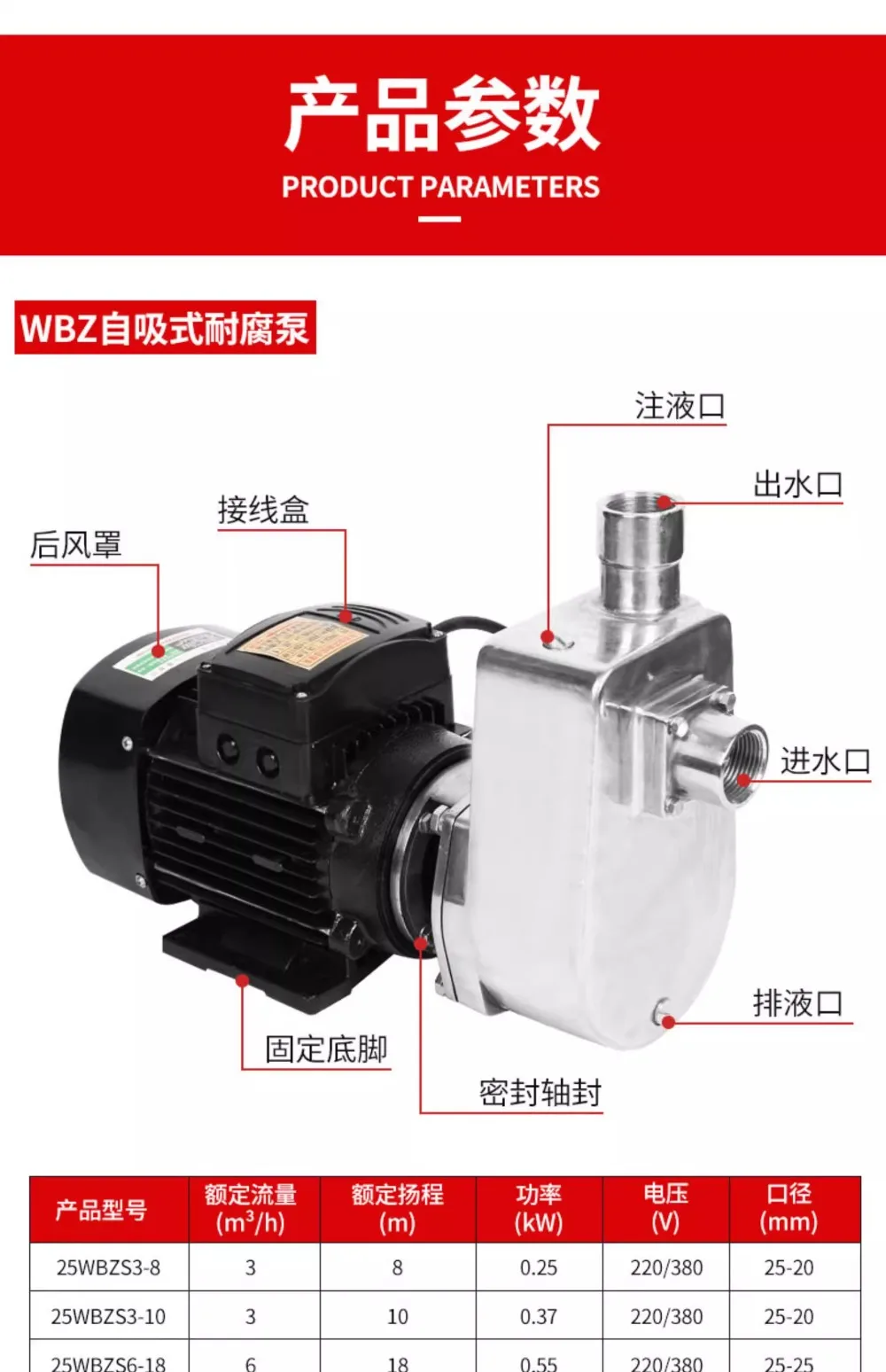 304 stainless steel corrosion resistance acid and alkali  industrial centrifugal pump acid pumping wine food chemical