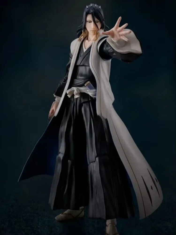 S.H.Figuarts Shf Byakuya Kuchiki "표백제 천년 혈액 전쟁" 액션 모델 애니메이션 피규어 장난감 어린이를위한 선물