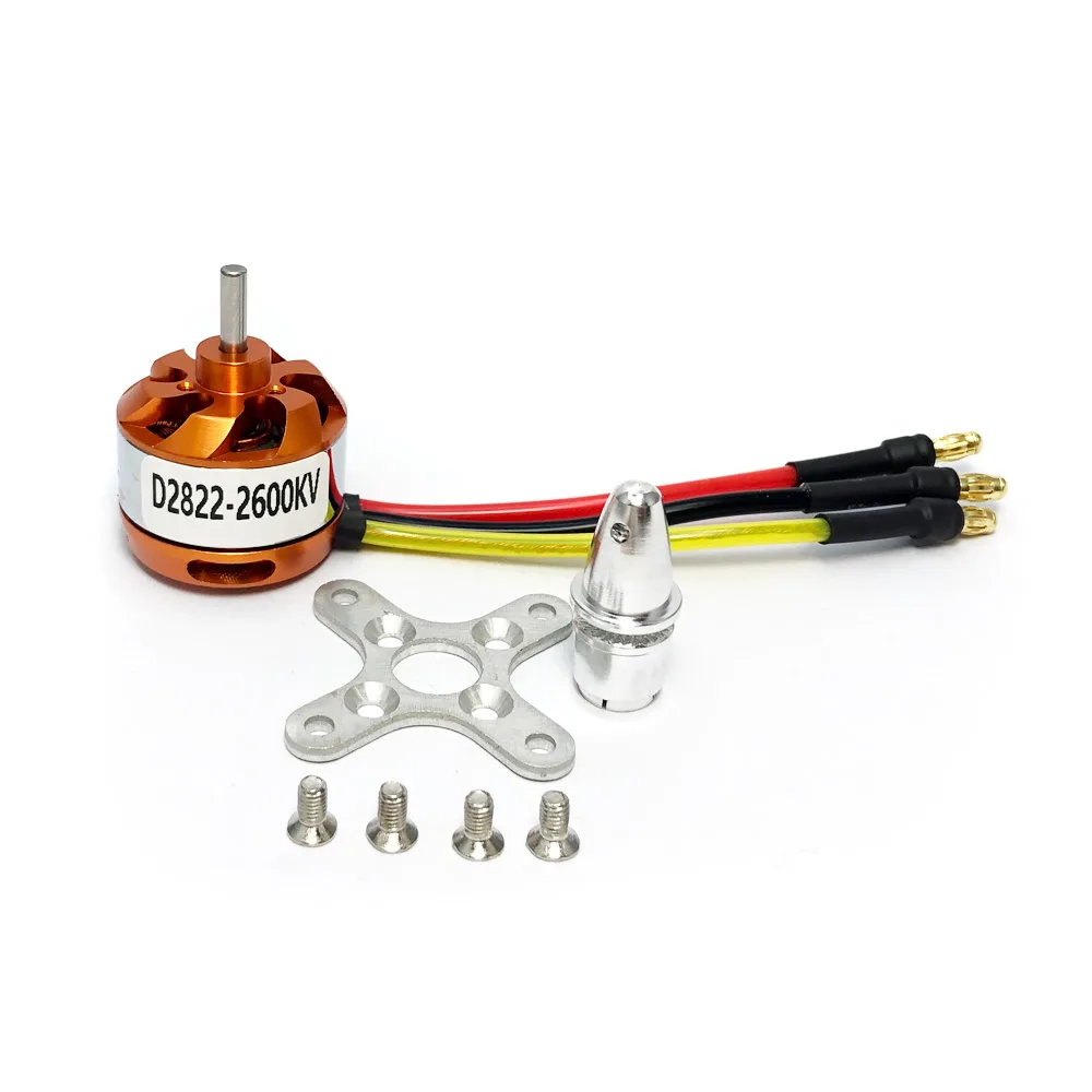 Motore RC D2822 2822 motore Brushless 1100KV 1450KV 1800KV 2600KV 2-3S per aereo aereo multi-elicottero motore Brushless Outrunner