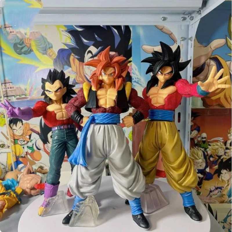 Dragon Ball Super Saiyan 4 Goku Vegeta Gogeta Ssj4 Modello Anime Figure Bambole Statua in PVC Action Figures Collezione Giocattoli per bambini Regali