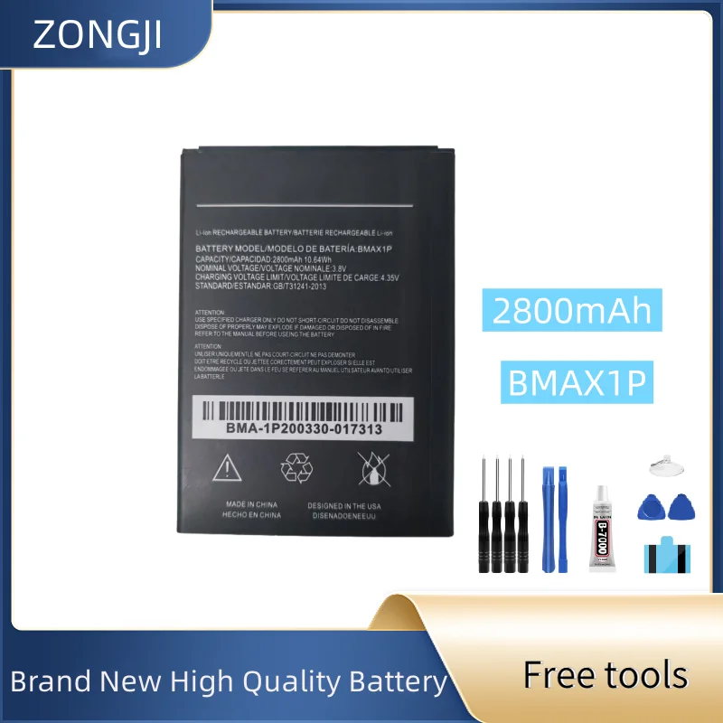

Новый аккумулятор BMAX1P 2800 мАч для аккумулятора YEZZ BMAX1P + бесплатные инструменты
