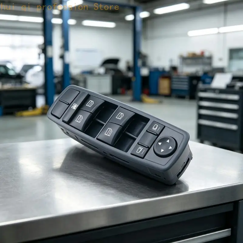 Reparaturfokussiertes Türbedienfeld 2518200110 für Autoglasbewegung, schwarzes ABS-Innenteil mit vier Hebeknöpfen, H8WE – Detail 2