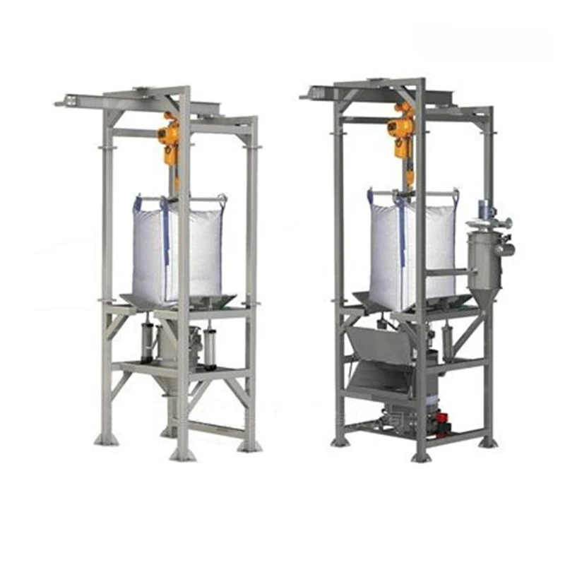 

ton bag feeding station, ton bag unloading station, large feeding machine, dust-free feeding station, ton unpacking