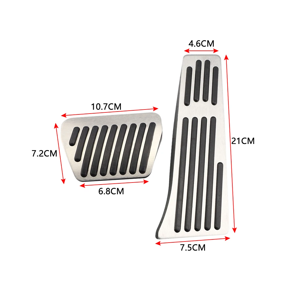 Aluminum Alloy Accelerator Pedal Brake Cover for BMW 3 4 5 6 7 Series GT X3 X4 X5 X6 Z4 F10 F15 F30 F31 F34 AT Car Pedals view 3