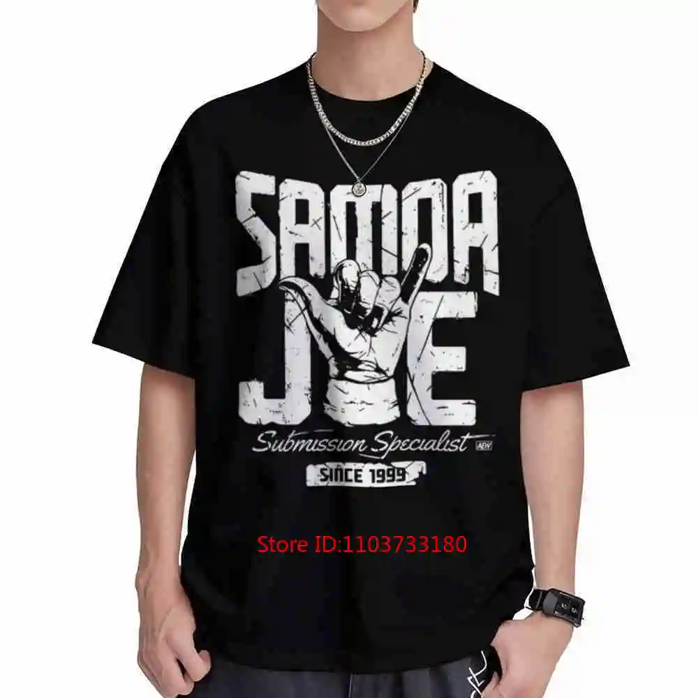 Samoa Joe Submission Specialist AEW Wrestling Short Sleeve Tee 100% Cotton T-Shirt