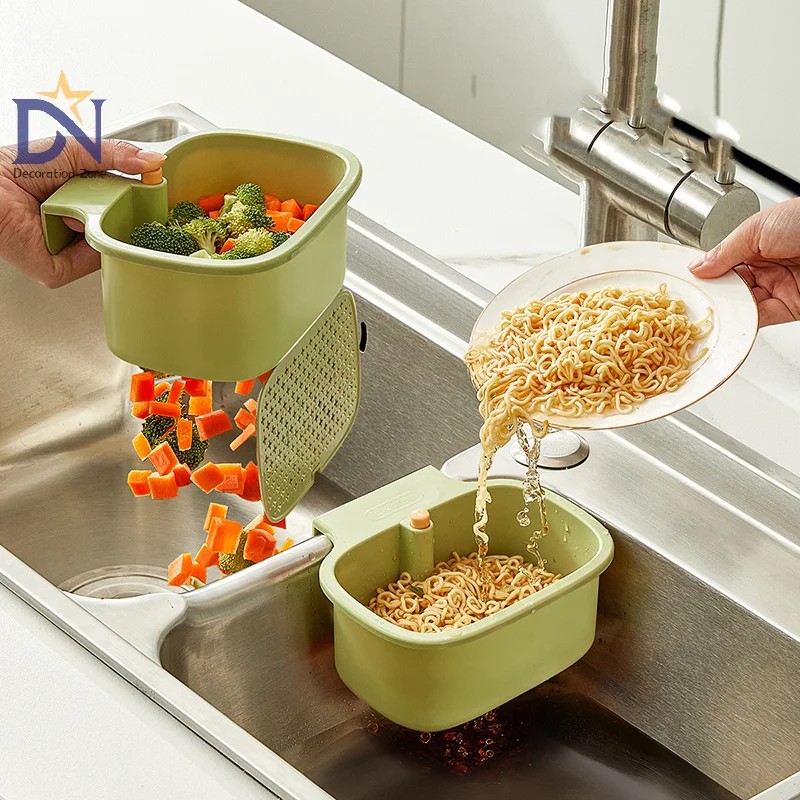 

Креативная сливная корзина для раковины, подвесная корзина с сетчатым фильтром, открывающаяся нижняя крышка, кухонный фильтр для мусора, корзина для хранения раковины