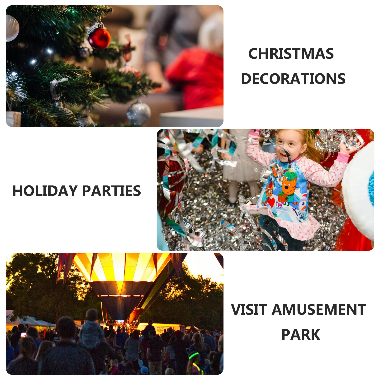 

3 Pcs Christmas Hat Hair Hoop Headband Headbands for Photography Props Headdress Hats