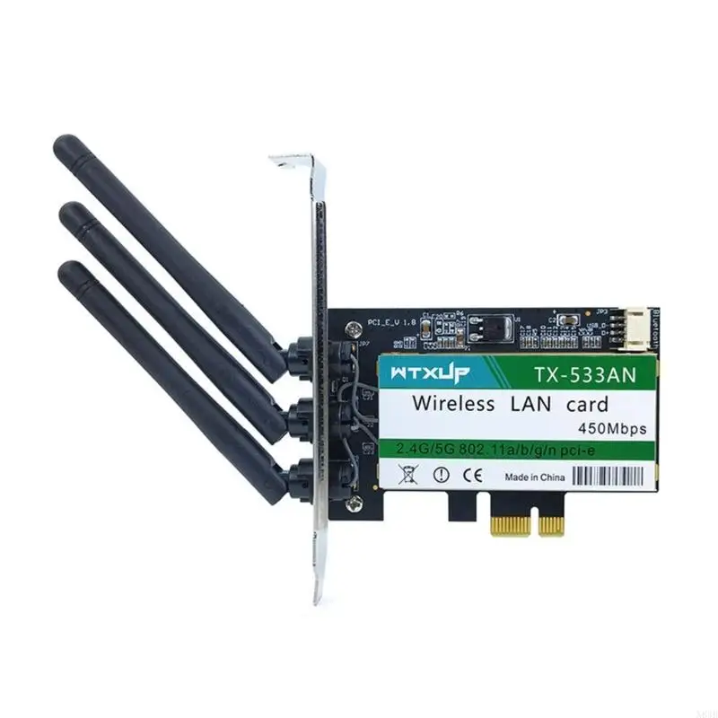 N84B TX-533AN 633AnHMW Dual Banda 450 MBPS Scheda rete wireless PCI-E Card 802.11n per convertitore adattatore desktop 6300