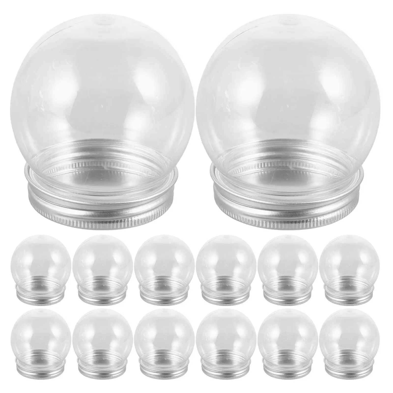 

Наборы для создания снежных шаров (18 шт.), 150 мл, прозрачные, с завинчивающейся крышкой, для рождественских поделок и праздничного декора, портативные, для вечеринок