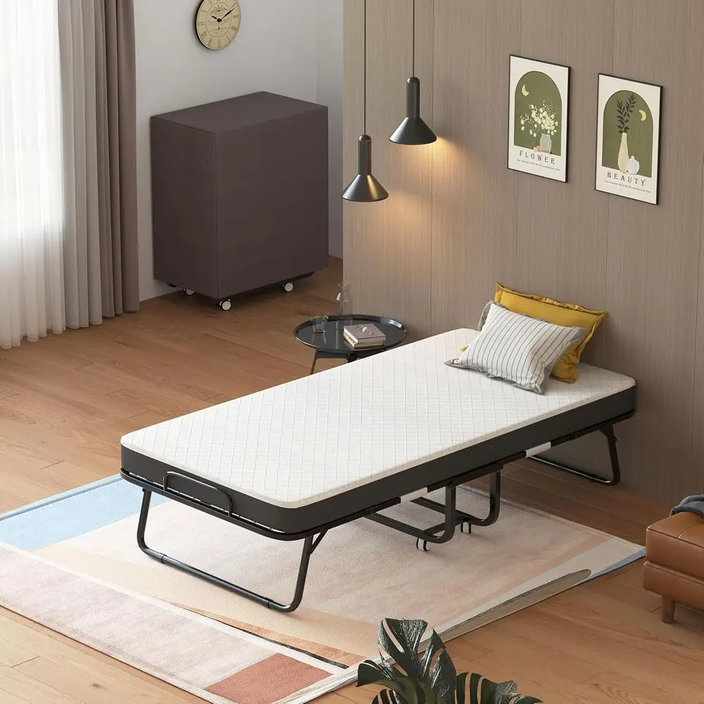MUTUN olding Bed with Mattr, Upgraded 5