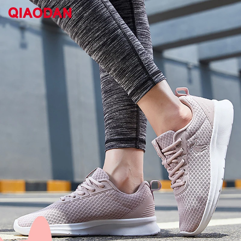 

QIAODAN 2023 Running Shoes For Women Non-slip Cunshioning Sole Custom Sports Shoes Female Sneakers XM3690228B On Sale