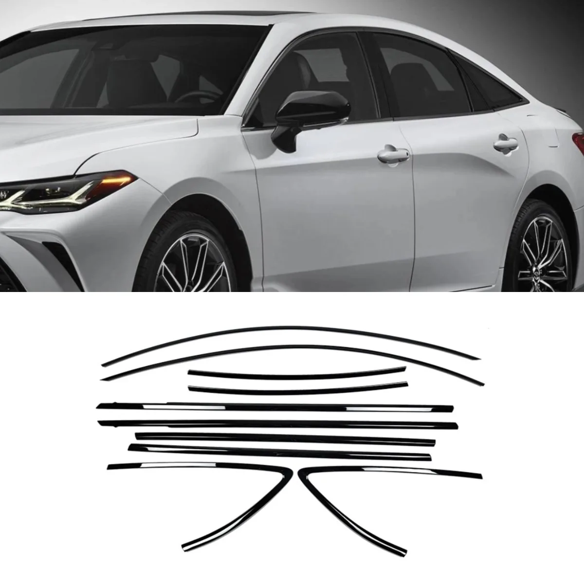 

Car Window Decorative Strip Stainless Steel Door Frame Exterior For Toyota Avalon 2019-2022 Body Kit Car Accessories