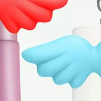 Durable Silicone Lip Balm Keychain Cap Bag Pendant Lipstick Storage Key Ring Makeup Tool Accessory Lip Gloss Keycap