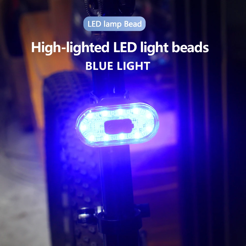 LED Bicycle Rear Light USB Rechargeable Cycling Warning Tail Lamp MTB Mountain Road Bike Taillight Accessories Easy to Install