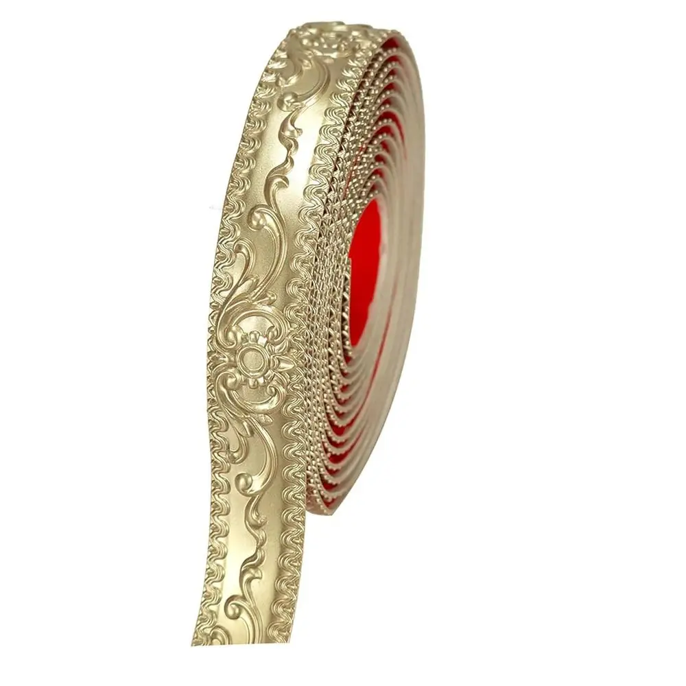 

Самоклеящаяся декоративная отделка для стен, 16,4 фута, для шкафов и зеркал, домашний декор (золото-шампань)