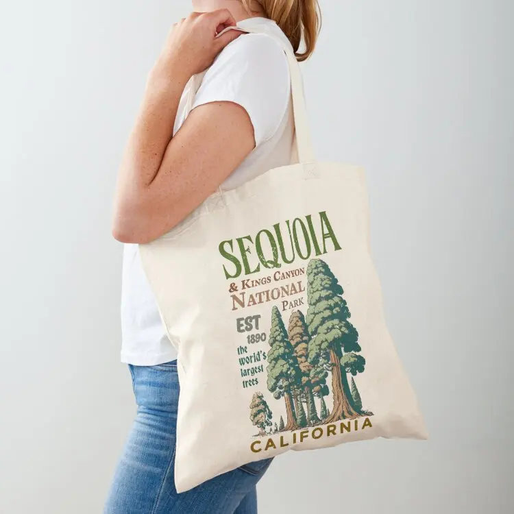 Sequoia Kings Canyon National Parks Tote Bag personalized tote bag tote bags men Cloth bags shopping bag logo