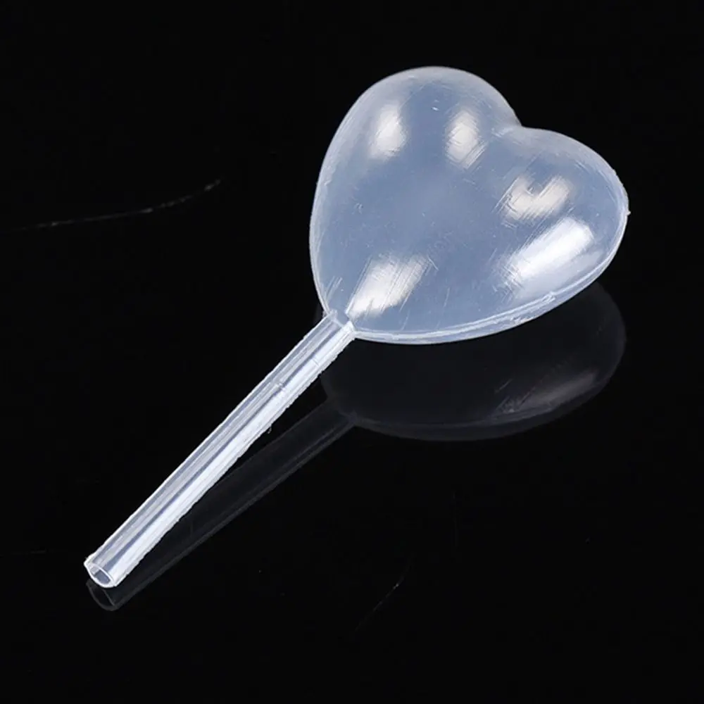 50pcs 4ml Transparent Liquid Dropper Portable Heart Shape Plastic Squeeze Dropper Pasteur Pipette Birthday Party