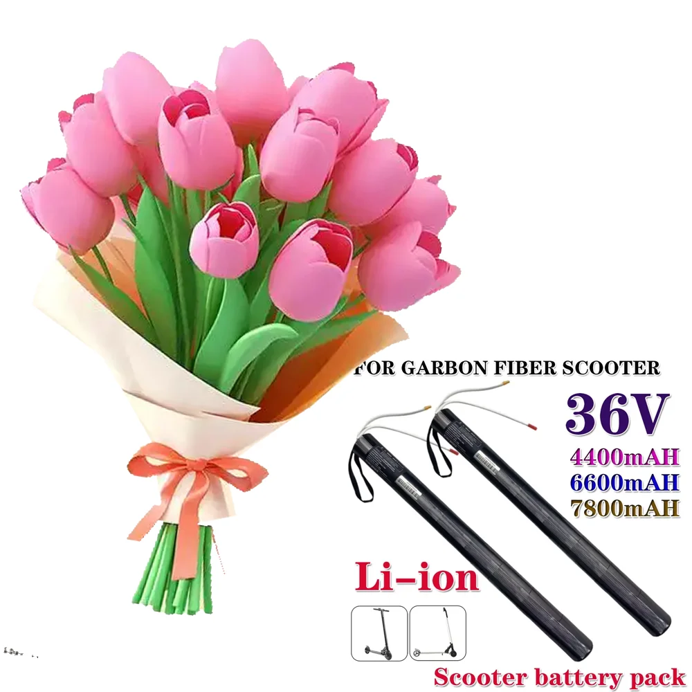 4400mAH 6600mAH 7800mAH for Carbon Fiber Electric Scooter Battery 36V Lithium ion Battery Pack