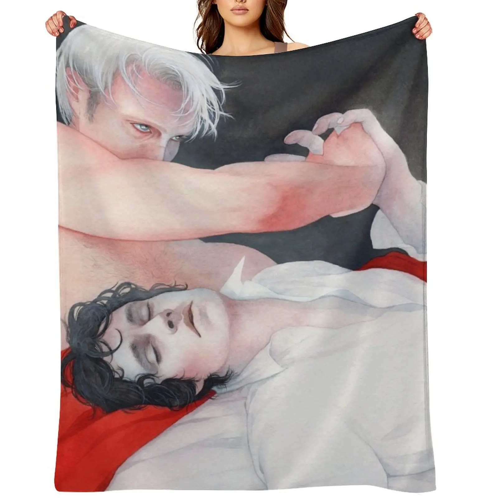 

Hannibal AU / Hannigram Throw Blanket christmas gifts Beautifuls Travel warm winter Blankets