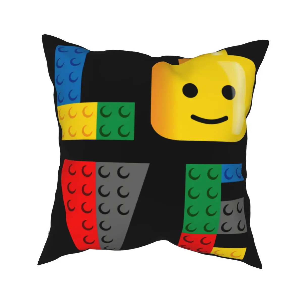 Custom Legos Love Parody Quality Oldskool Artwork Pillowcase Throw Pillow Cover Printed Ultra Soft Cushion Cover