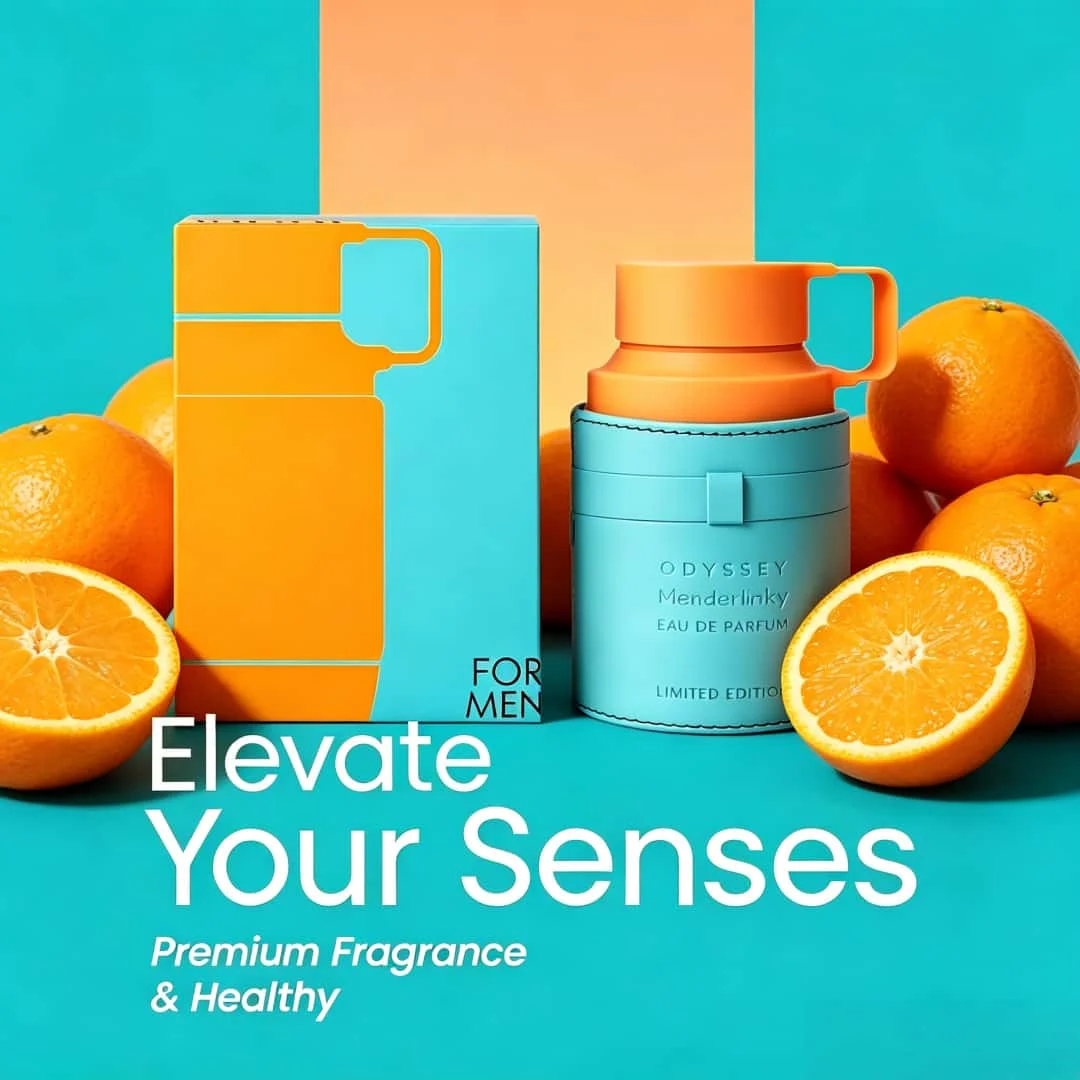 

Men Eau de Parfum Mandarin Citrus Woody Amber Scent Fresh Long Lasting Elegant Fragrance Daily Office Wear Summer