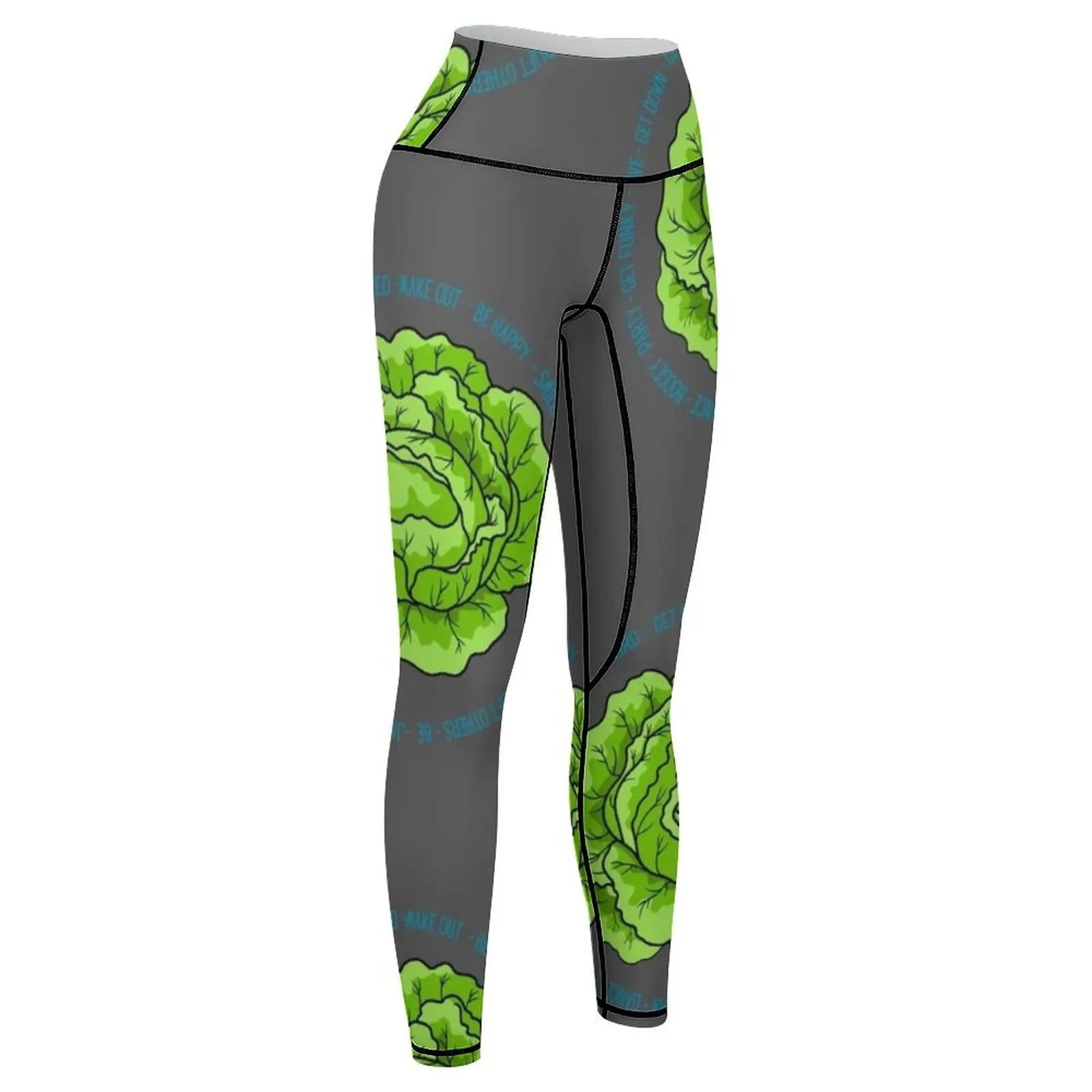 LETTUCE Dance - Jam - Get Weird - Party Laugh Jive Boogey Get Down Get Funky Smile Dad Joke Leggings