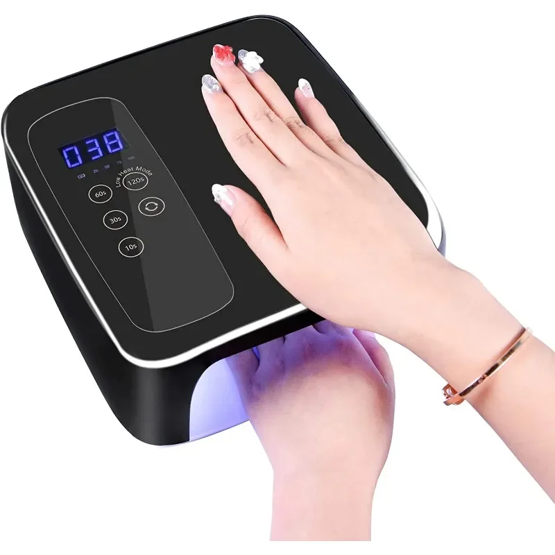 Rechargeable Led Nail Lamp, 72W Cordless  LED Nail Dryer ,Nail Polish Curling Lamp for All Gel Nail Polish