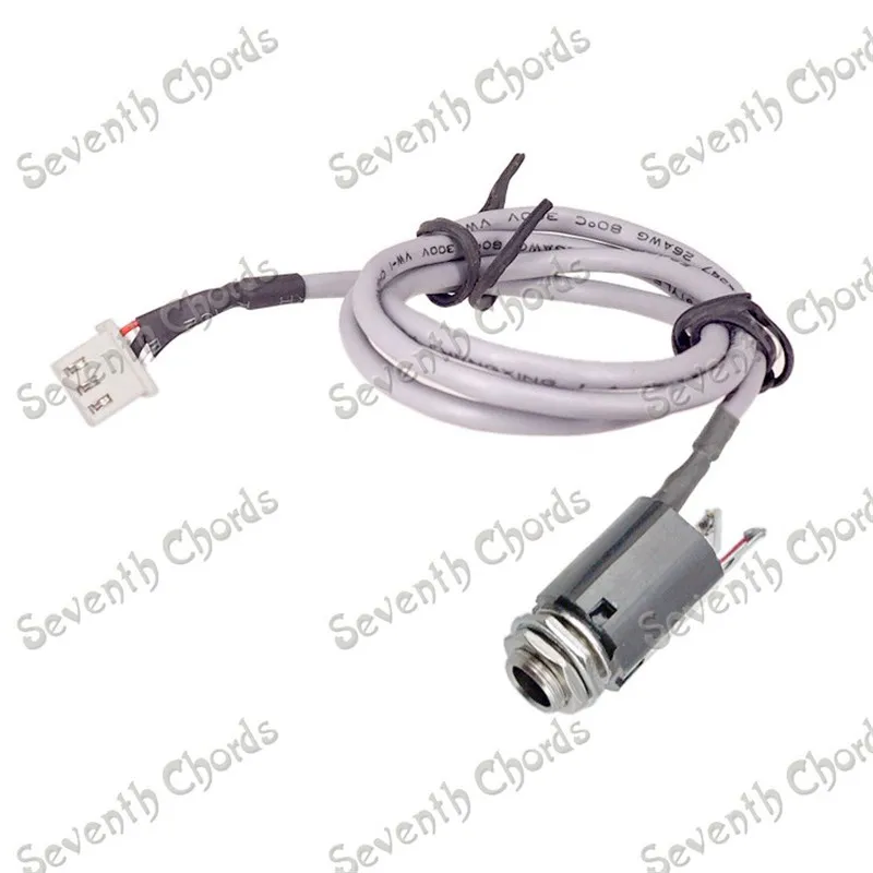 Acoustic Guitar Piezo Pickup Replacement Hookup Wire cable 3 Pin Plug and 6.35mm Output Input Jack Socket guitar accessories