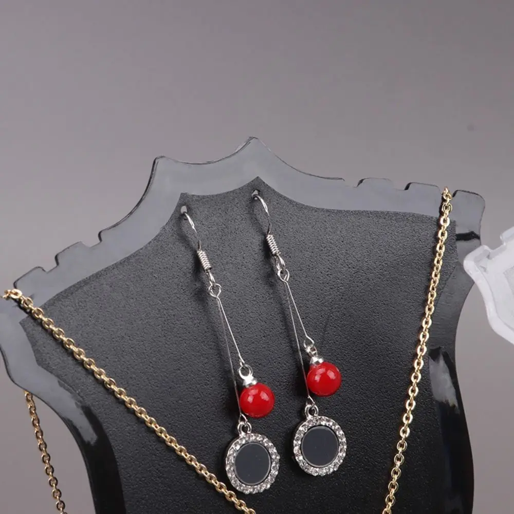 

Household Acrylic Necklace Display Rack Mini Storage Rack Jewelry Holder Mannequin Pendant Model Jewelry Shop