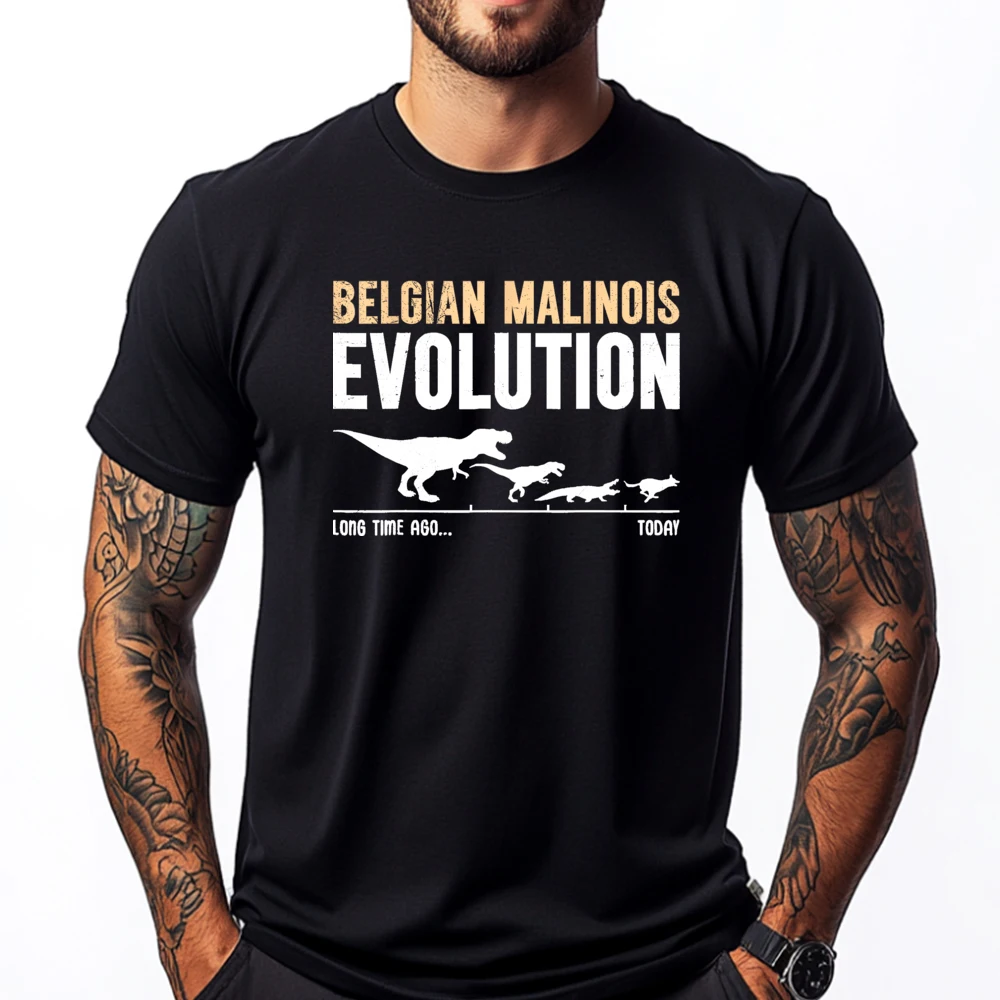 

Belgian Malinois Graphic T Shirts 100% Cotton SOFT Men's Clothing 2025 Large Size Camisas De Hombre Casual