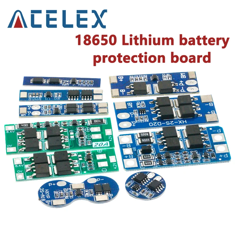 2S 3A 4A 5A 8A 10A 13A 20A 7.4V 8.4V Li-ion 18650 Lithium battery protection board / BMS board Standard / Balance