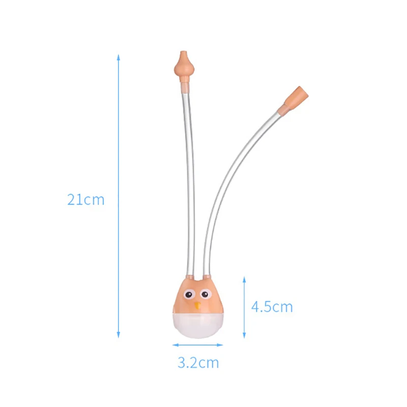 Aspirador Nasal de silicona para bebé, cuidado de la nariz, inhalador Nasal para bebé, prevención de reflujo