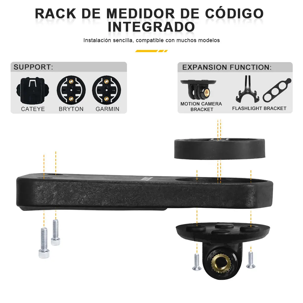 TOSEEK TR5500 bicicleta de carretera completa T800 vástago de fibra de carbono manillar integrado ultraligero 28,6mm con soporte para ordenador de