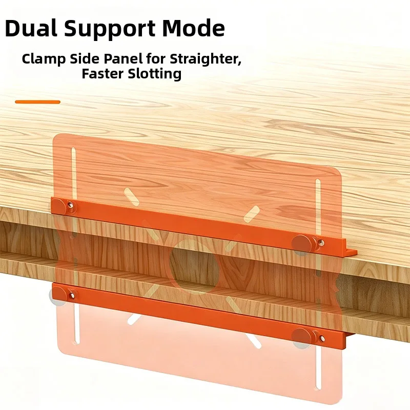 Slotting Router Plate Aluminum Alloy Router Grooving Base Plate Trimmer Base For Edge Trimming Machine Positioning Auxiliary Too