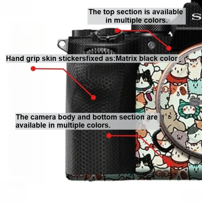 A7M4 Color Art Camera Sticker A7IV Vinyl Decal Skins Wrap Cover for Sony ILCE-7M4 / Alpha 7 IV Camera Premium Sticker