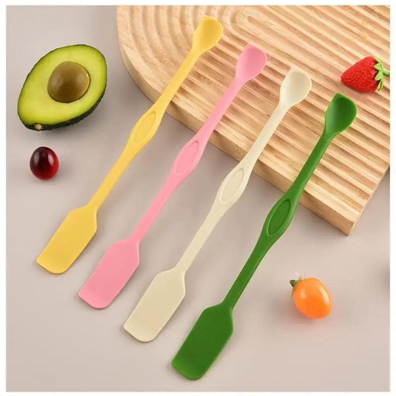Silicone Scraping Spoon Double Ended Temperature Resistant Non-Stick BPA Free Kitchen Utensil for Baking Cooking