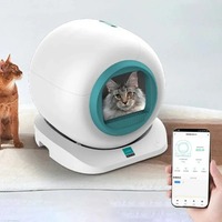 65L Automatic Cat Box Self Cleaning Large Cats Box APP Smart Closed Cat Toilet Dual Deodorization Pet Supplies