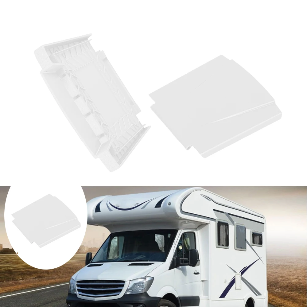 Motorhome Electric Hook Up Socket Flap Lid Cover Replacement Outdoor RV White Plastic Built-In Caravan Camper Van Accessories