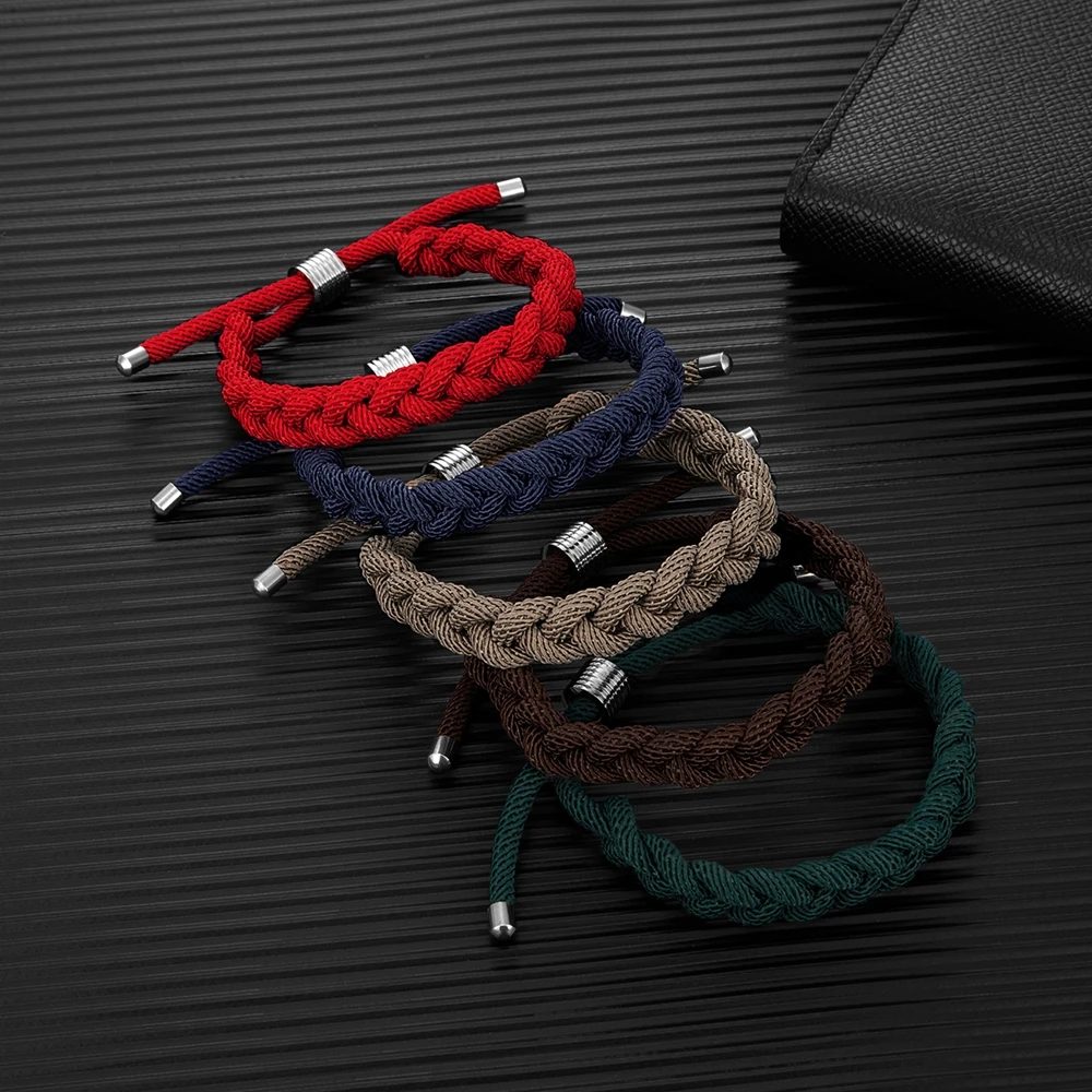 MKENDN Creative Design Shoelace Bracelet Adjustable Survival Bracelet Handmade Outdoor Camping Rescue Emergency Rope Bracelet