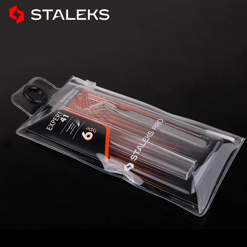 STALEKS PRO 41-6 Tweezers High Precision Anti Static Mink Eyelash Grafting Flowering Essential Tweezers AISI 420 Steel