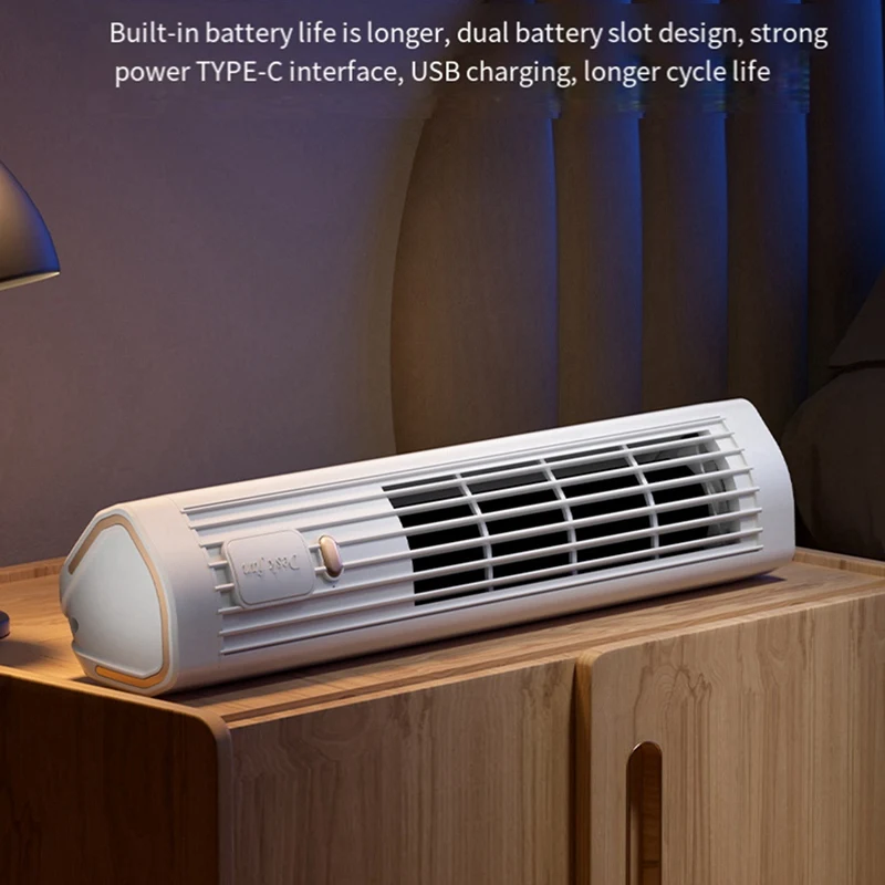 Portable Automatic Remote Air Conditioner, USB Personal Air Conditioner Mini Conditioner With 3-Speed Electric Fan