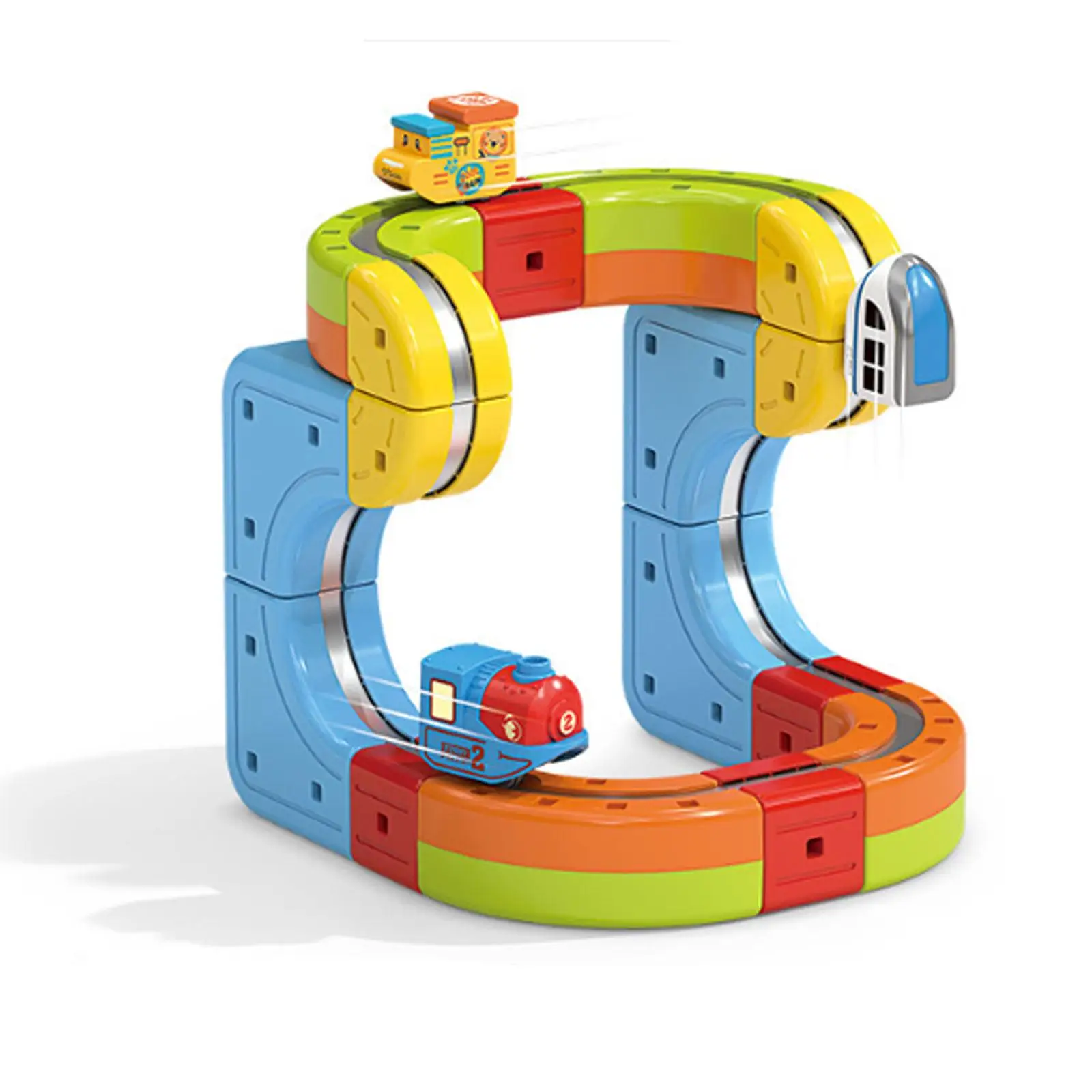 

Creative Electric Trackfusion Train Toy Flexible Plastic Tracks for Kids Birthday Gift Play