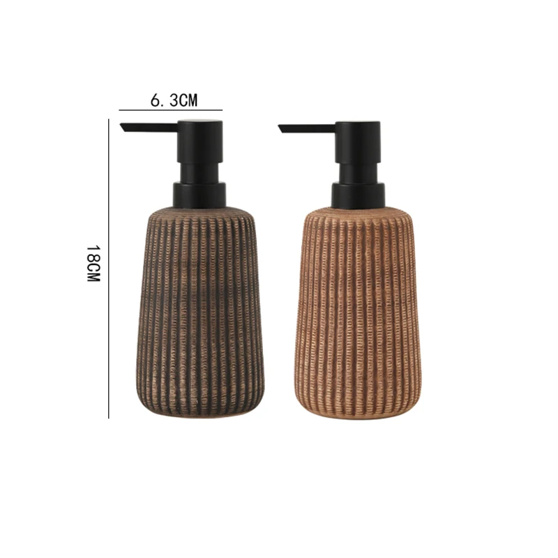 Ceramic Liquid Soap Dispensers 400ML Hand Wash Bottle Shower Gel Shampoo Bottles Bathroom Accessories