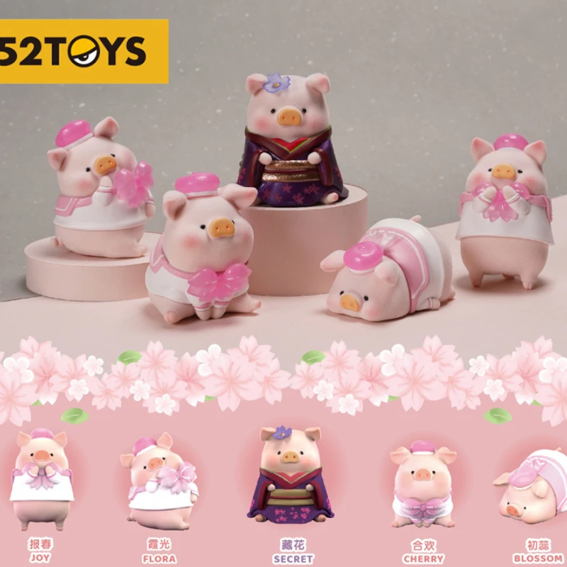 

Original 52TOYS LuLu Pig Sakura Series Surprise Blind Box Cartoon Designer Dolls Mistery Figure Kawaii Trendy Toys Girls Holiday