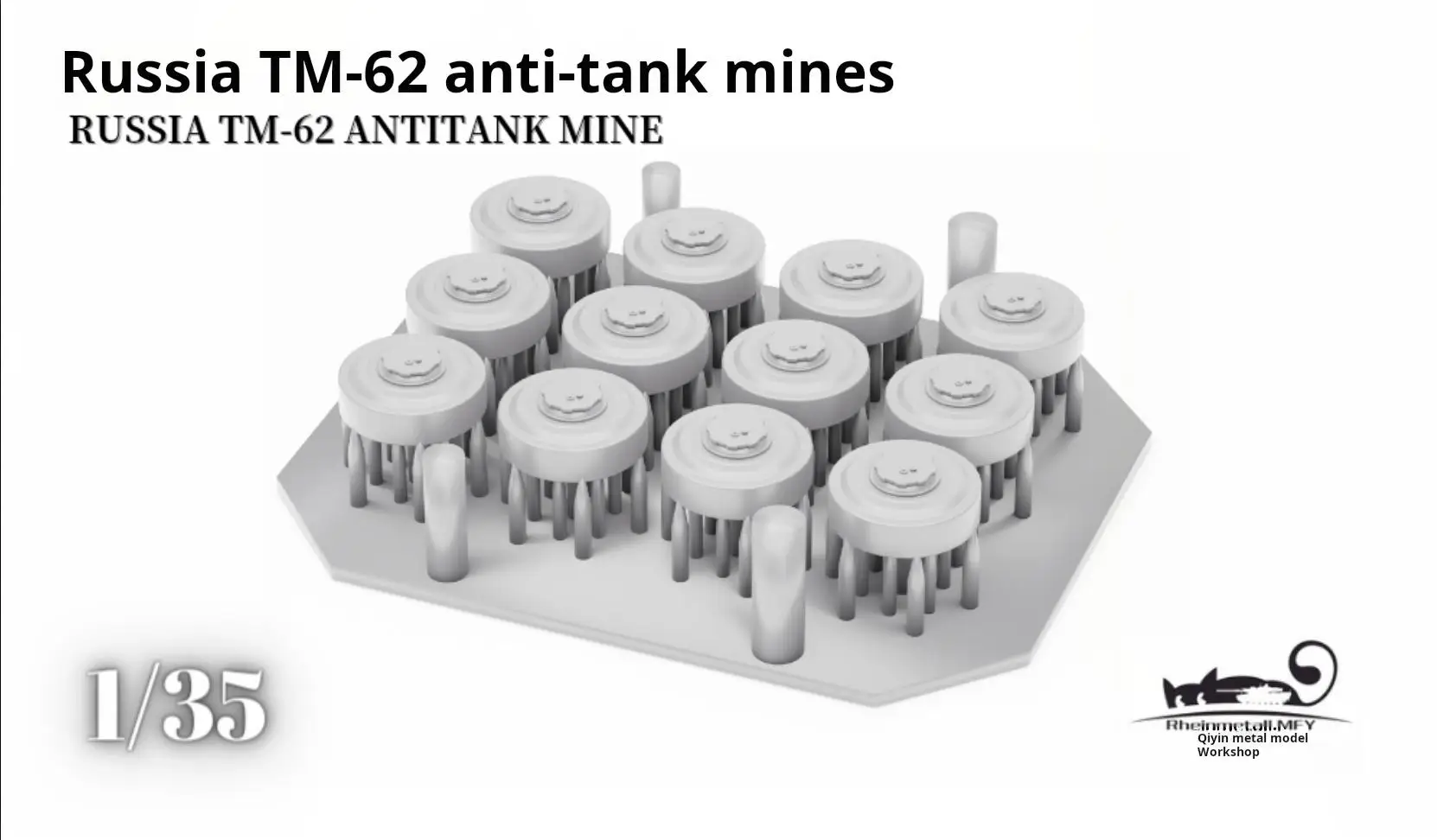 Rheinmetall.MFY 35027 1/35 Russian TM-62 Anti Tank Mine