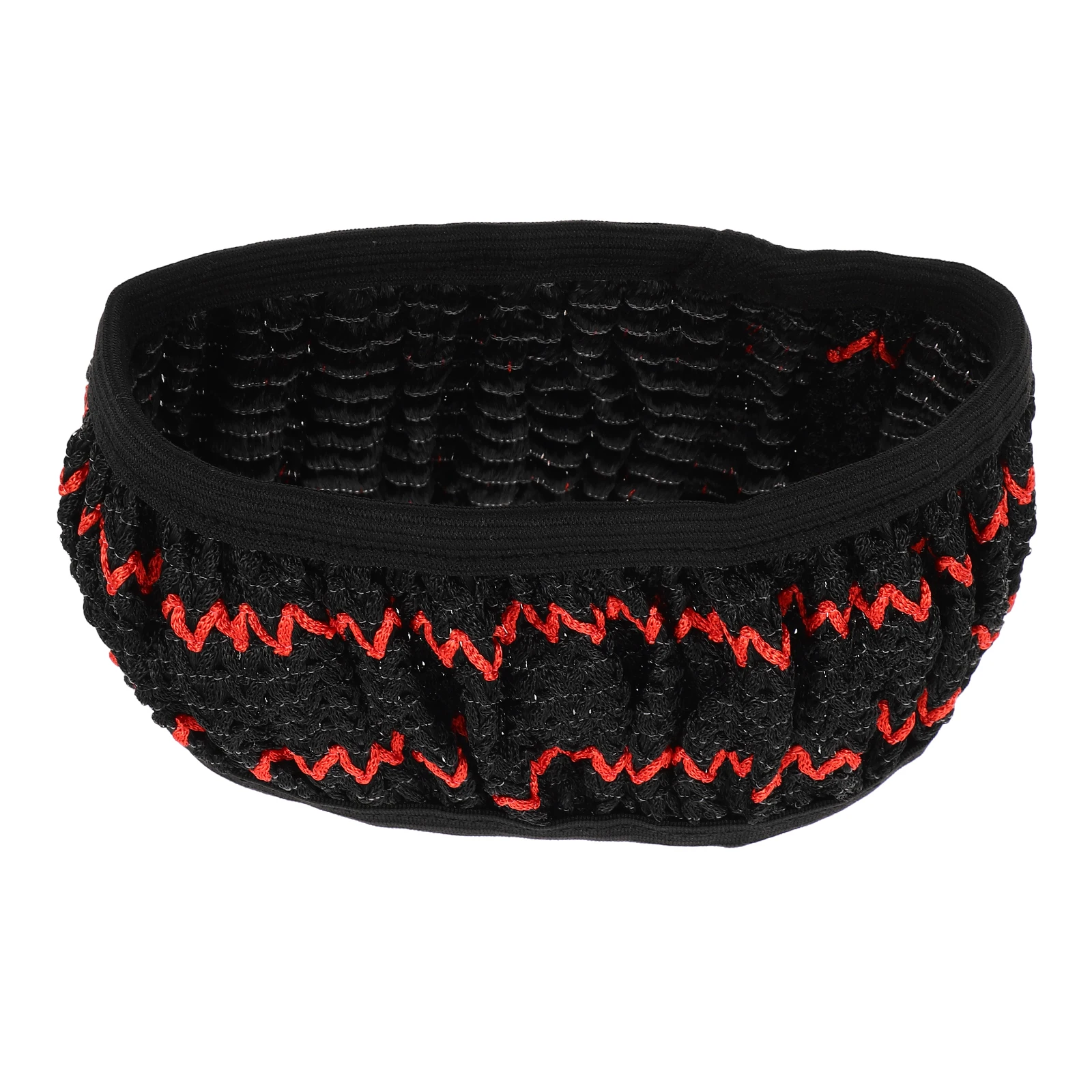 

Steering Wheel Cover Universal 38cm Black Red Ice Silk Non Slip Heat Protection Car Wheel Protector Cute Stylish Summer