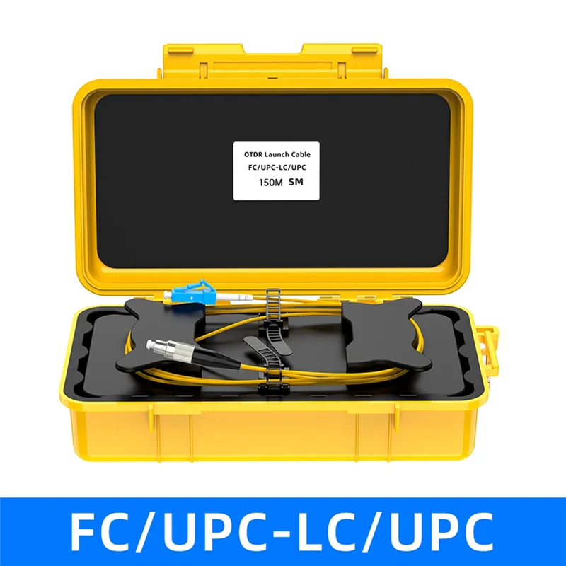 A99E-Fiber Optic OTDR Launch Cable Box 150M Fiber Optic Ring OTDR Transmitting Cable Box Dead Spot Eliminator