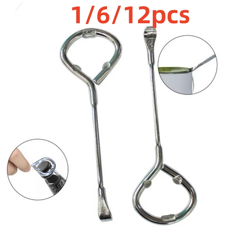 

Высокая твердость, лом, стальной сплав, открывалка для бутылок, ручной инструмент, открывалка для консервных банок с краской, многофункциональный съемник крышек, инструмент для открывания крышек