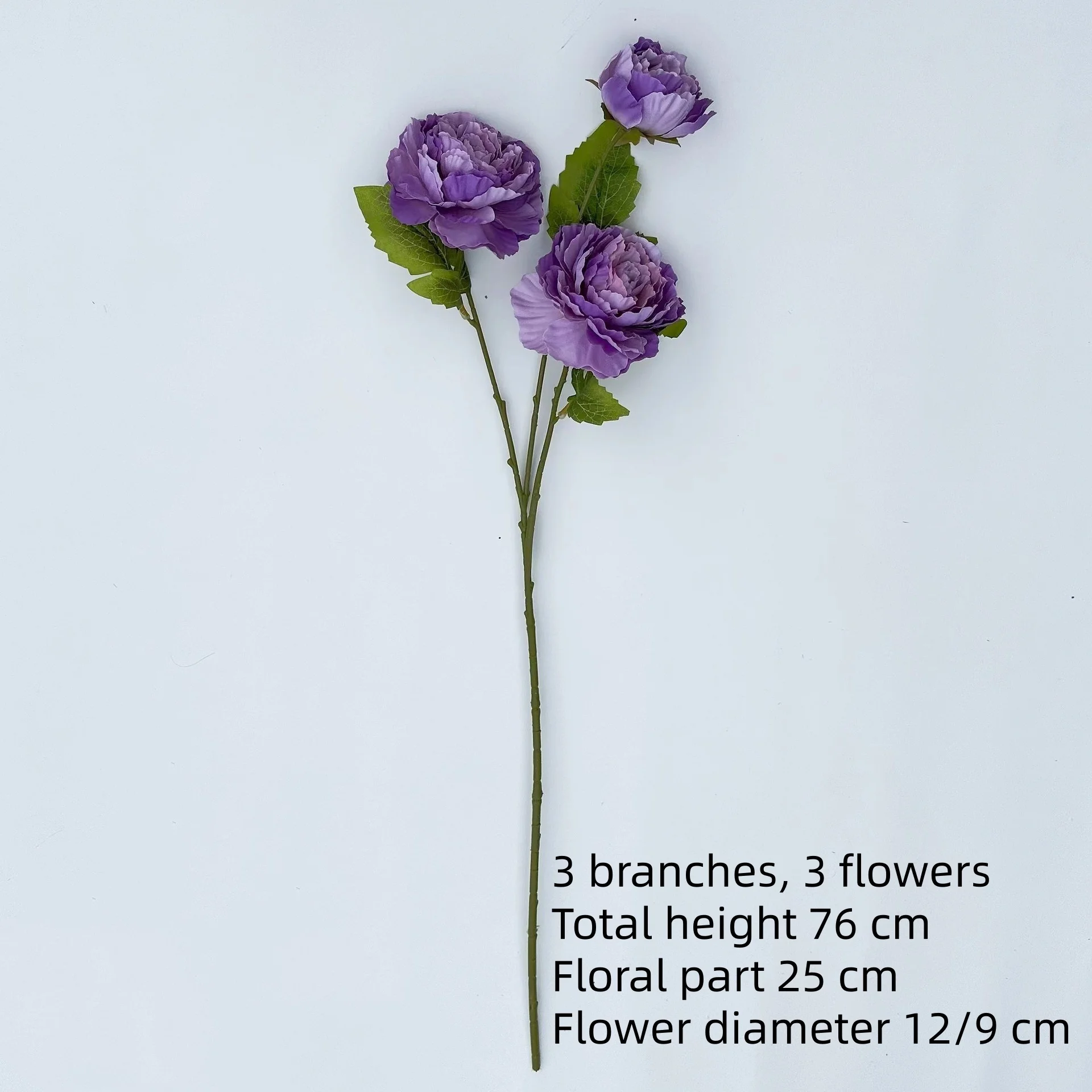 Artificial Three-headed Peony Decoration with Artificial Flowers Wedding Decoration Hanging Flowers Fast Delivery